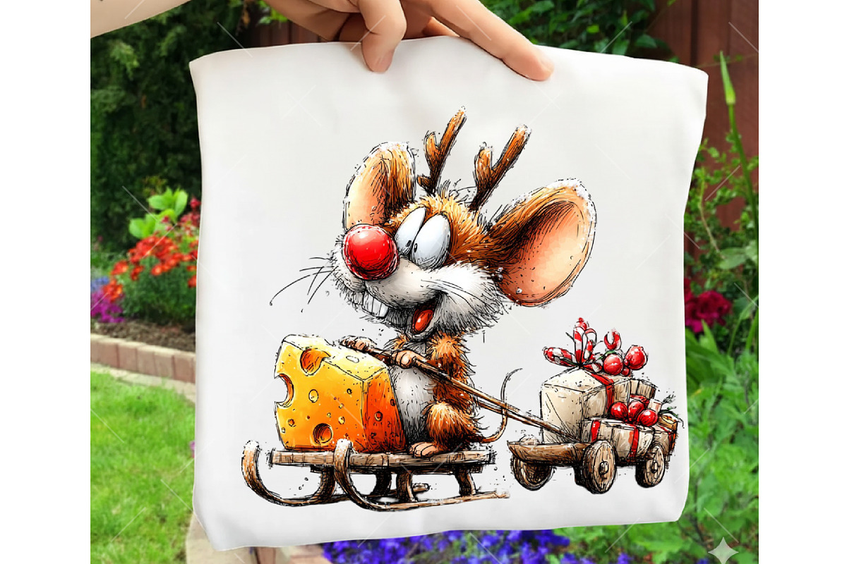 Quirky Christmas Animals Clipart, an Illustration by OK Design (Photo 5 of 6)