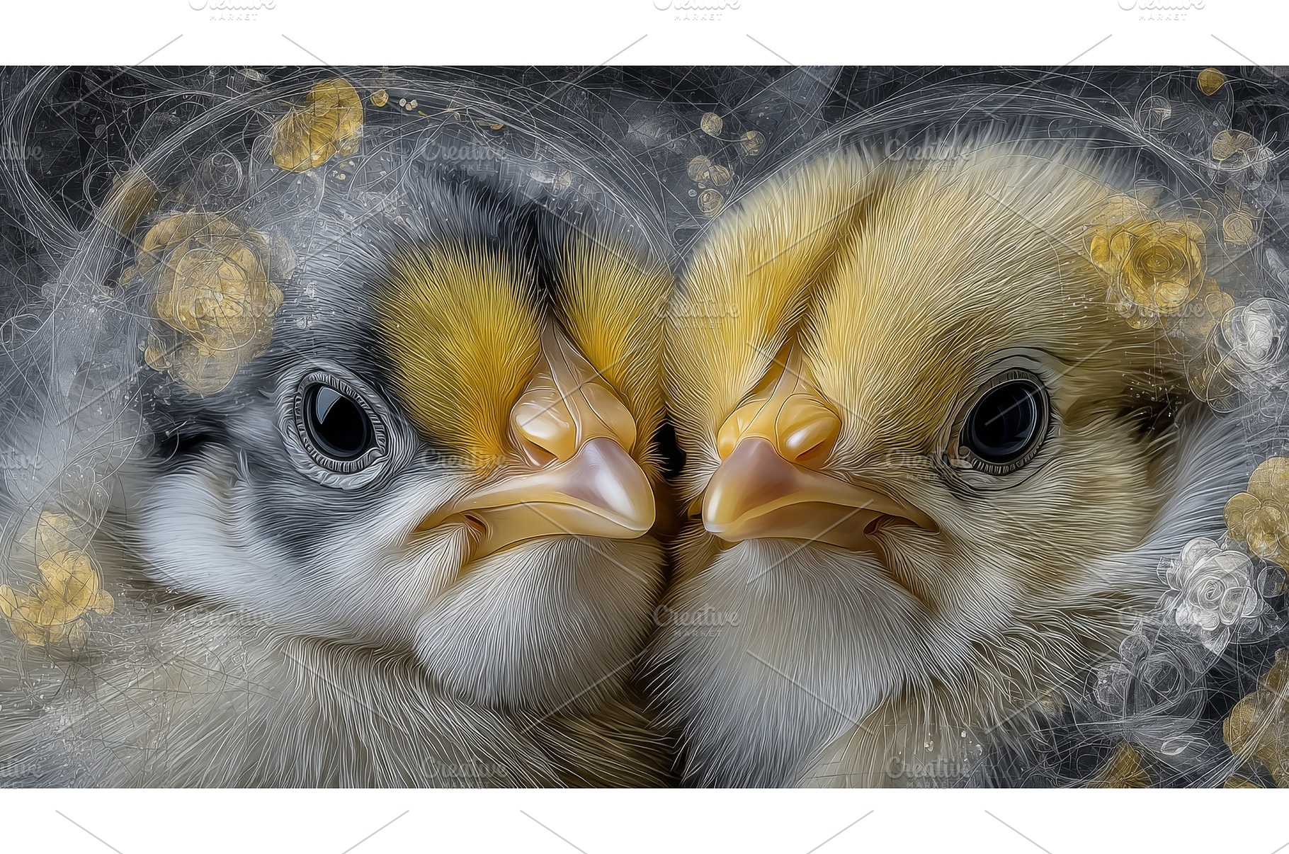 In a full body shot, two beautiful, an Animal Photo by ZinetroN