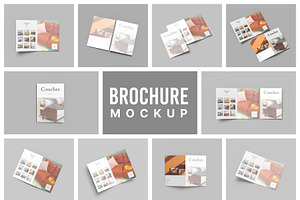 A4 Bifold Brochure Mockup Bundle 81