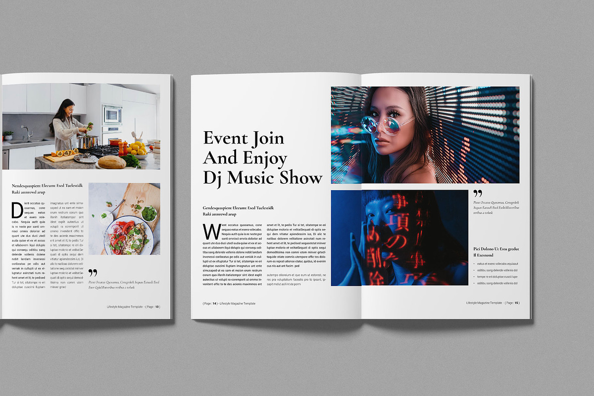Lifestyle Magazine Template preview 6