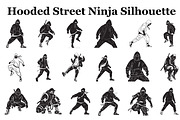 Hooded Street Ninja Silhouette, a Graphic by Gfx_Store (Thumbnail 1 of 10)