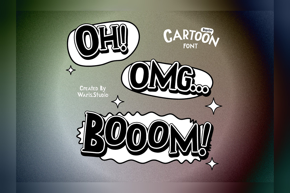 WK Cartoon - Playful Comic Font Duo, a Handwritten Font by Waris Studio (Photo 3 of 9)