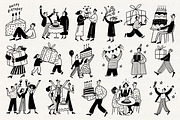 It’s Birthday: Festive Characters, a Person Illustration by Veyla (Thumbnail 5 of 12)