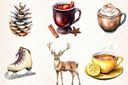 Winter Clipart, an Illustration by DreamCafeArt (Thumbnail 4 of 5)