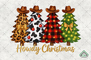 Howdy Cowgirl Christmas Tree PNG, an Illustration by Craft Nest (Thumbnail 1 of 6)