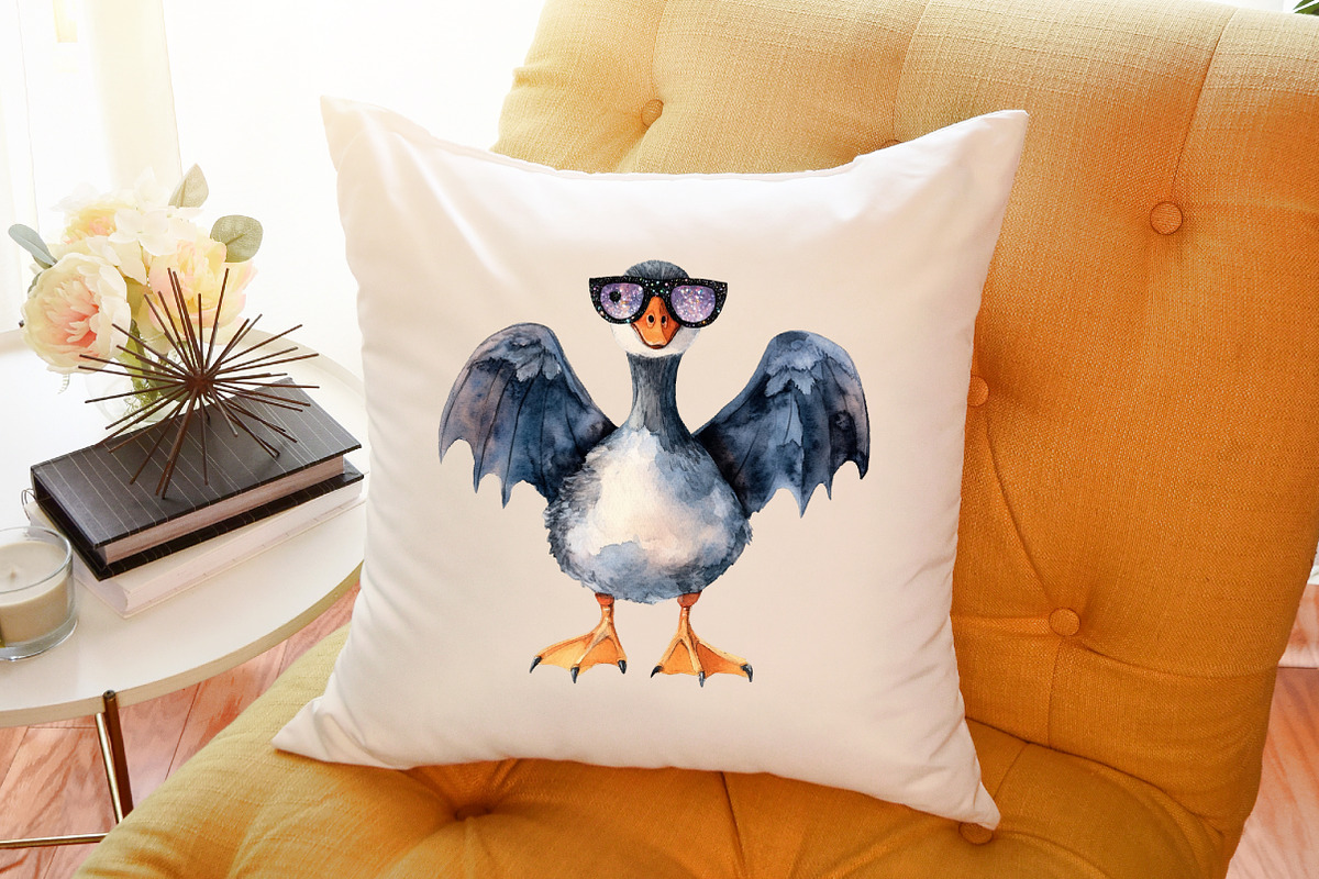 Retro Halloween Goose PNG Clipart Bu, an Illustration by Sublimation Artist (Photo 6 of 6)