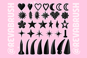 Procreate Spike Metal Stamp Brushes, a Brush Add-On by Revabrush (Thumbnail 5 of 7)