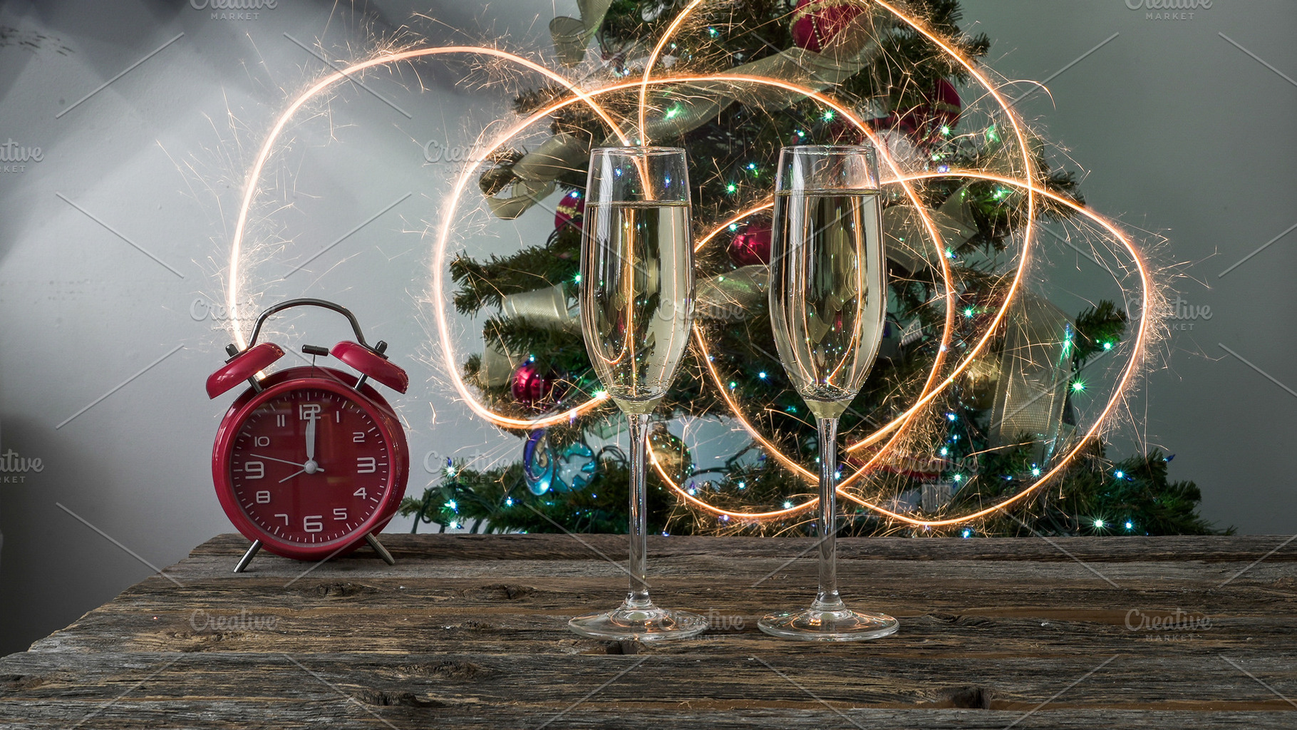 Celebrating new year with champagne, a Holiday Photo by 1miromiro