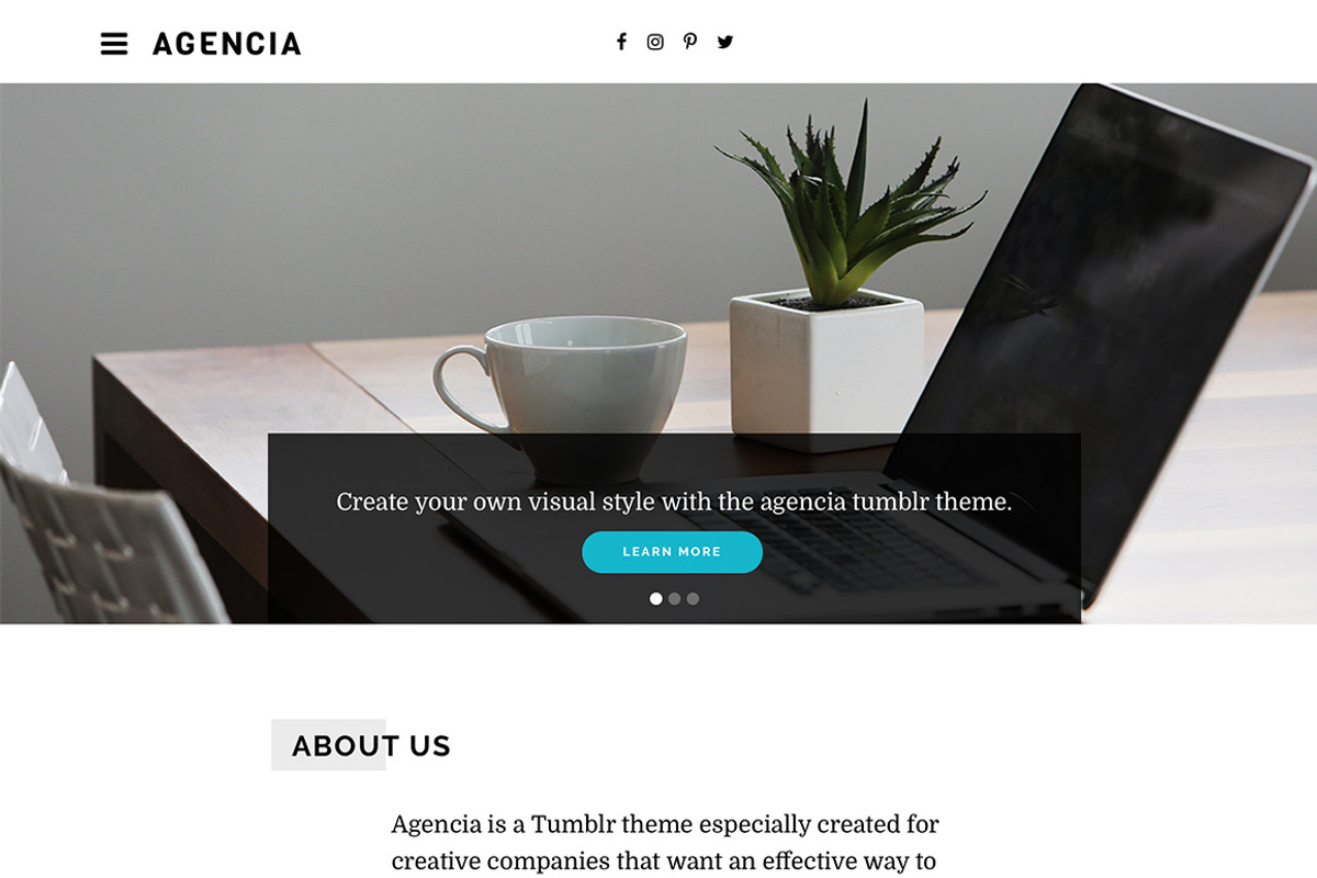 Agencia Tumblr Theme, a Websites & App Template by Themelantic (Photo 1 of 5)
