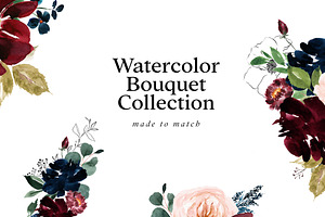 Opulent - Classic Watercolor Florals