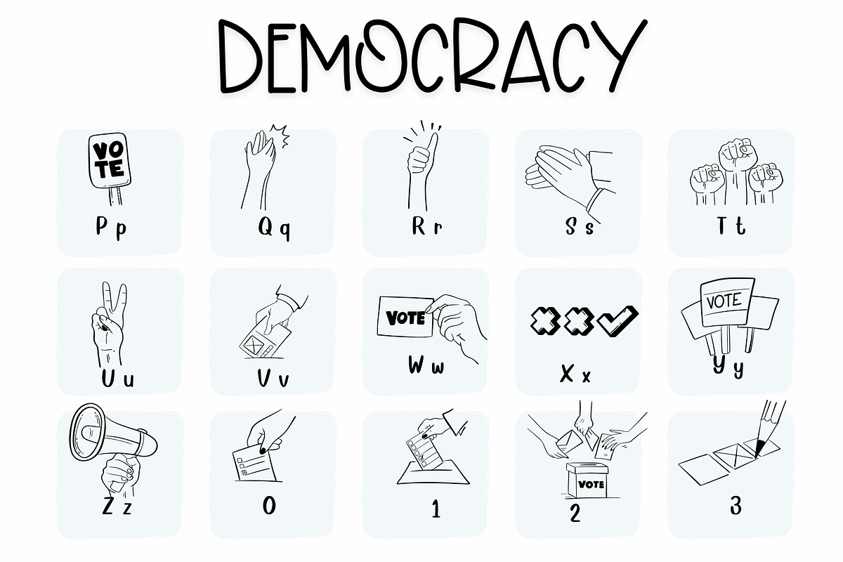 Democracy | Symbols Fonts preview 6