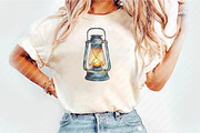 Watercolor Camping Clipart, an Illustration by Watercolor design (Thumbnail 4 of 11)