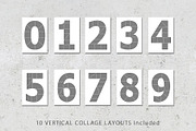 8.5x11 Number Photo Template Pack, a Marketing Template by Loveurstyle Designs (Thumbnail 2 of 5)