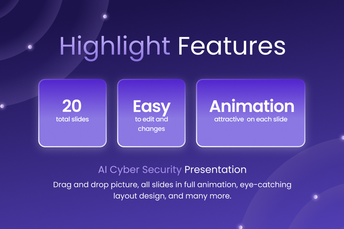 AI Cyber Security Google Slides, a Presentation Template by Loin Studio (Photo 2 of 4)