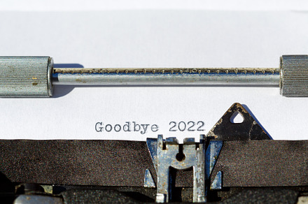Vintage typewriter with a text