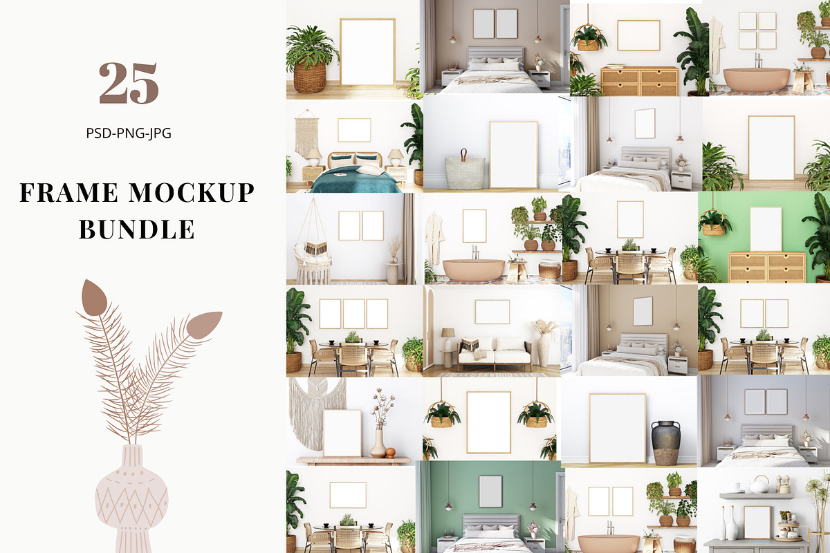 Frame Mockup Bundle - 135, a Print Template by Mockup Shop (Photo 1 of 28)