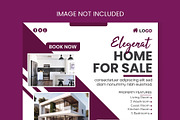 Real estate social media banner, a Decorative Illustration by Photoshop Action (Thumbnail 3 of 17)