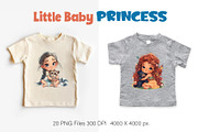 Cartoon Baby Princess.TShirt Sticker, an Animal Illustration by KENO Mascots (Thumbnail 6 of 11)
