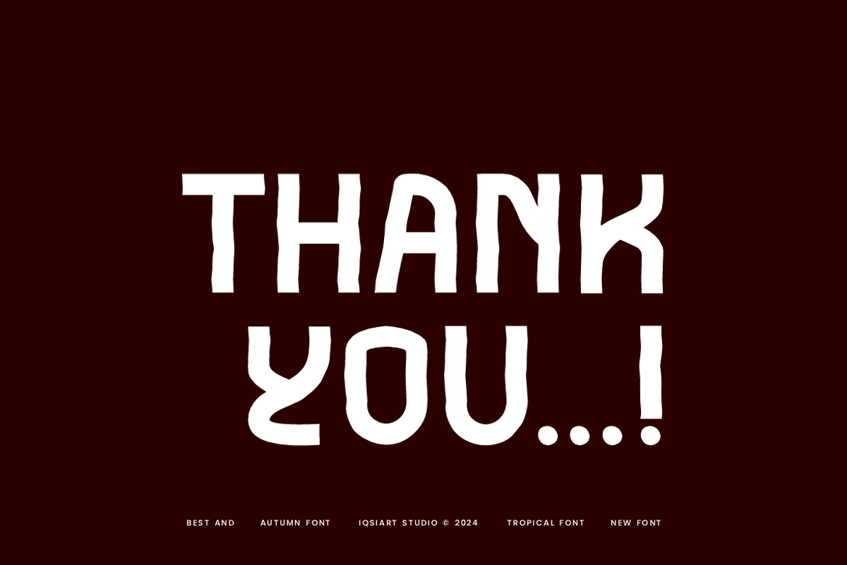 Autumn Autes - Tropical Font, a Sans Serif Font by Iqsiart Studio (Photo 6 of 6)