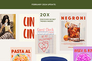 Modern Eclectic Maximalist Prints, a Background Graphic by Laras Wonderland (Thumbnail 4 of 15)