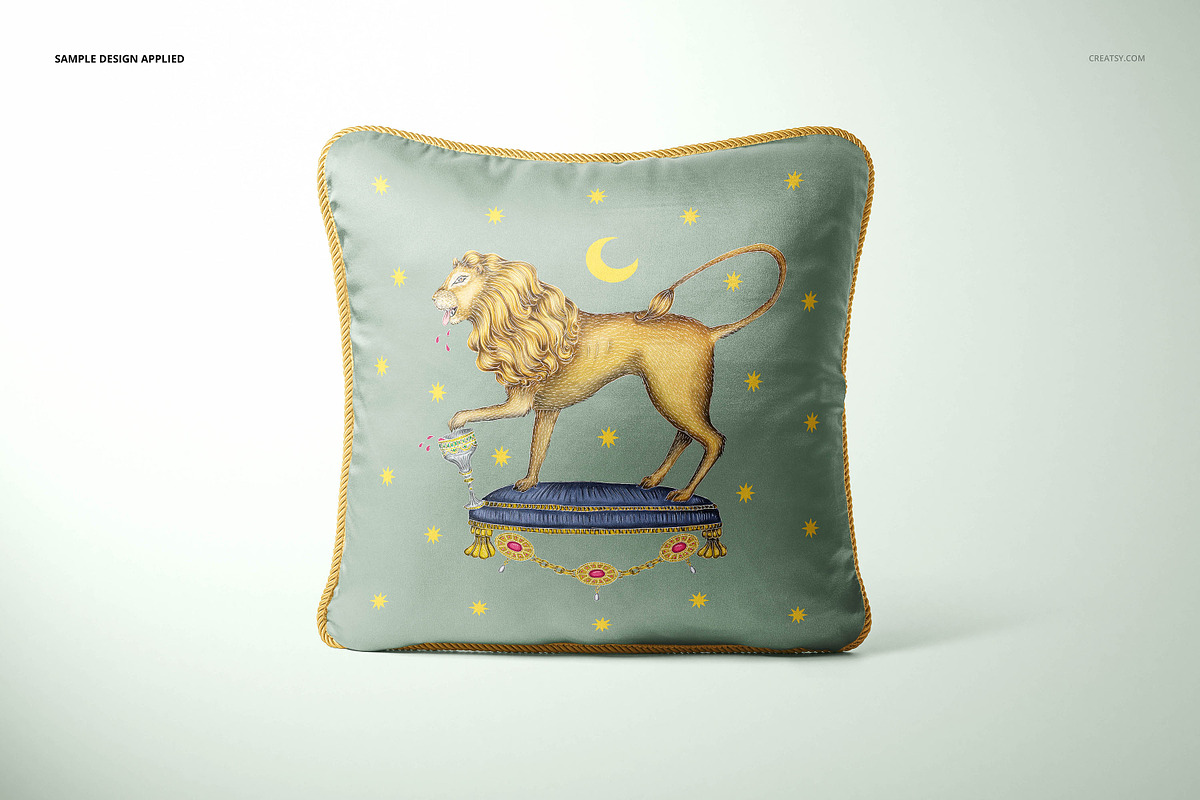 Silk Cushion with Braid Mockup Set, a Product Mockup by creatsy5 (Photo 4 of 20)