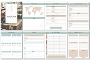 Canva Travel Planner Templates