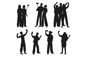 Silhouettes women and men with, a Person Illustration by Vectorbuum