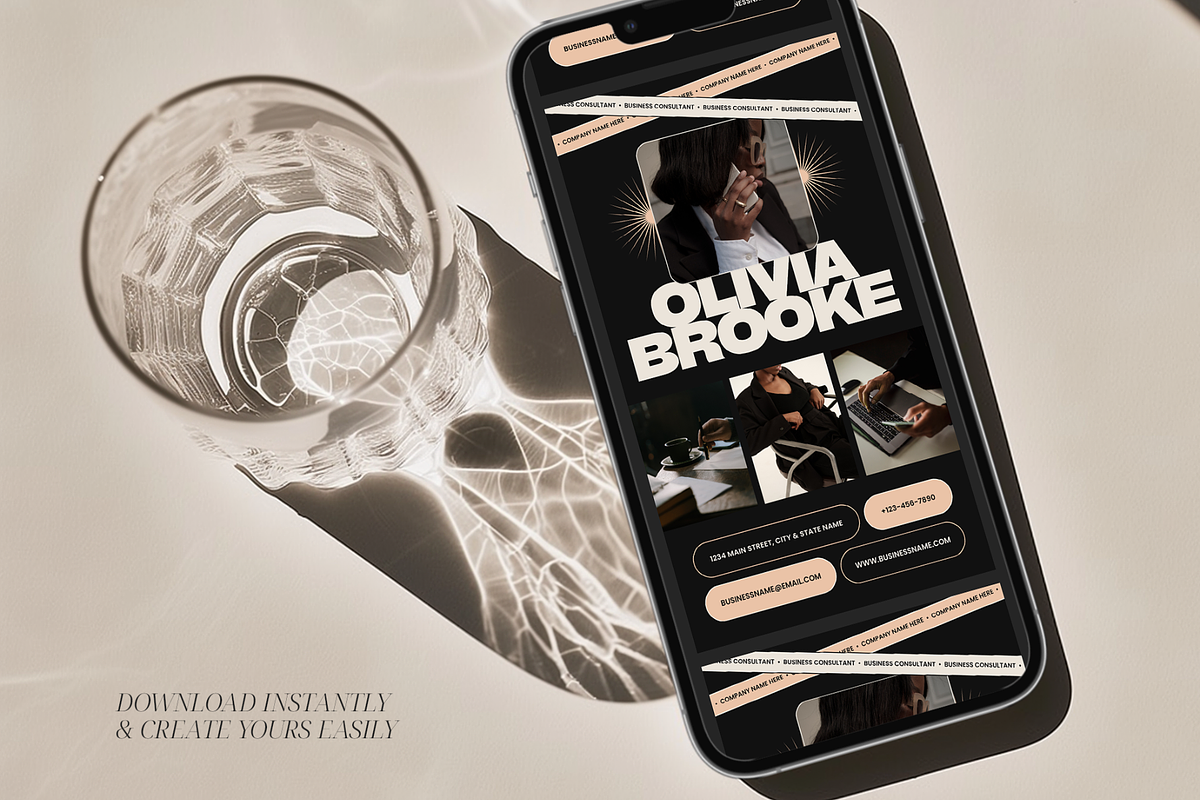 Bold Digital Business Card, a Marketing Template by Creatif Foundry (Photo 5 of 6)