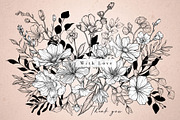 VINTAGE GARDEN FLOWERS, a Decorative Illustration by Papatongartist (Thumbnail 9 of 9)