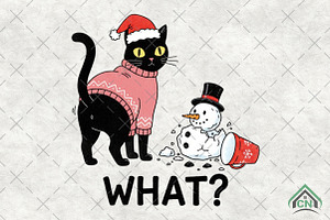 Angry Cat Christmas PNG, an Illustration by Craft Nest