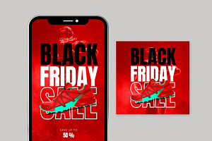 Black Friday Sale Social Media, a Social Media Template by McLittle Stock