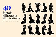 Female Bodies - Silhouette Art Set, a Decorative Illustration by Rough Edges Supply Co. (Thumbnail 2 of 9)
