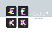 Digital Glitch Pixel Letters Overlay, a Symbol Font by PhotoSpirit (Thumbnail 2 of 8)