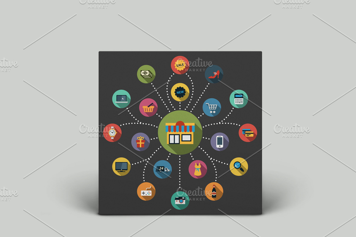 Shopping Flat Icons, an Icon by Creative Ink (Photo 3 of 3)
