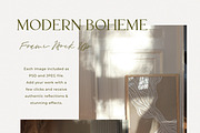 Boho Interior & Wooden Frame Mock Up, a Print Template by Wonderland Styled Stock (Thumbnail 2 of 11)
