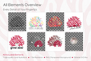 Coral Stickers & Illustration., an Object Graphic by IrinaCzaran (Thumbnail 2 of 5)