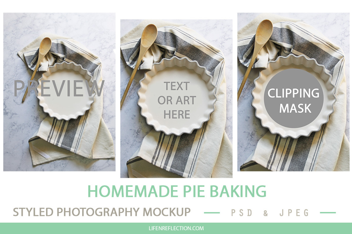 Baking Pie Photo Mockup, a Product Mockup by lifenreflection (Photo 2 of 2)