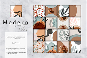 16 Modern abstract Tile templates