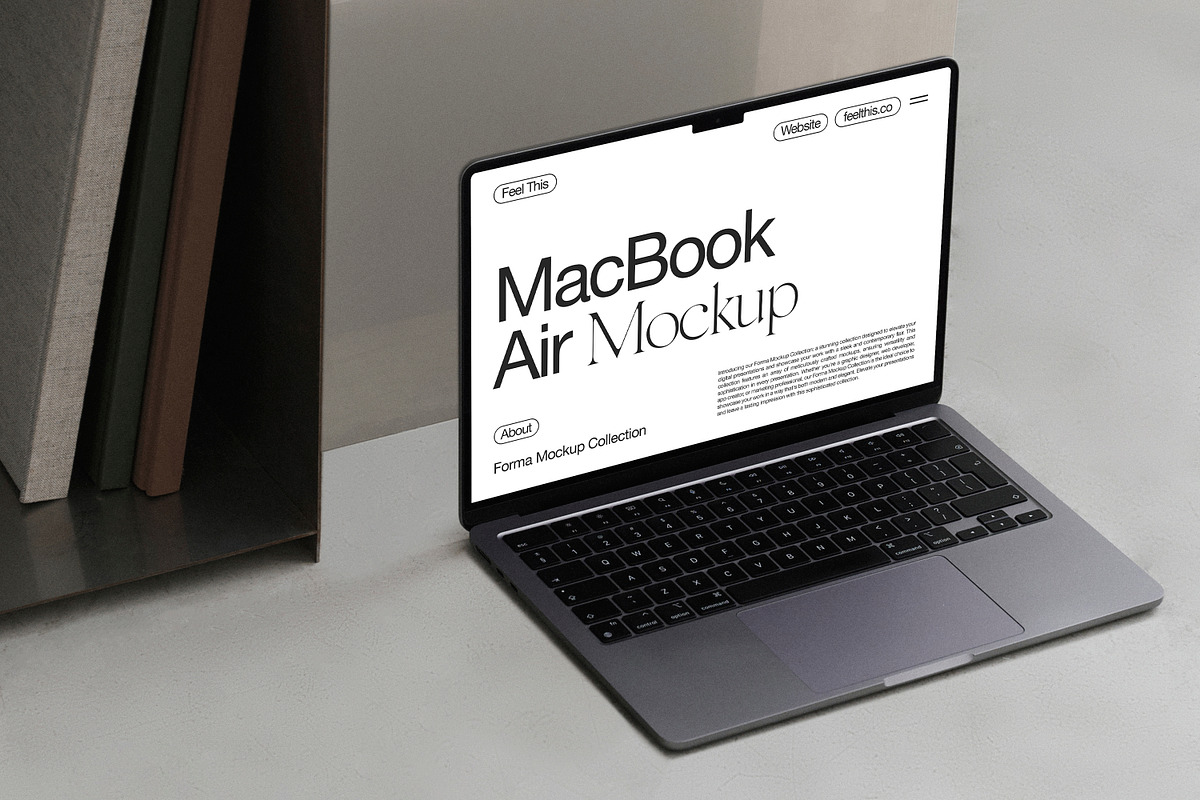 MacBook Air Mockup PSD, a Mac Mockup by Feel This (Photo 1 of 3)