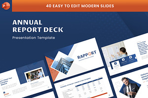 Annual Report PowerPoint Template, a Presentation Template by Premast