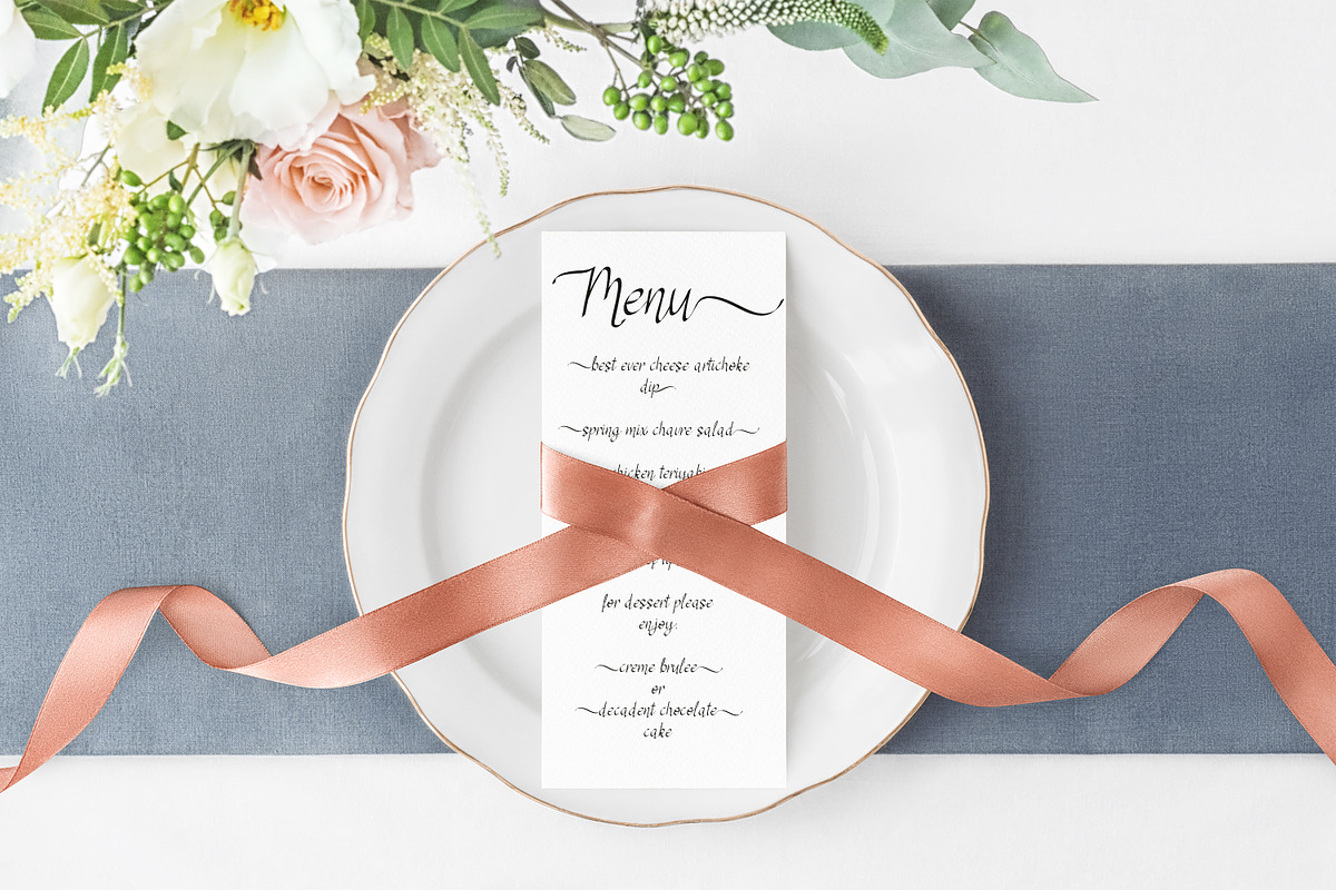 RSVP Display Calligraphy Font +, a Font by DailyMiracleDigitals,LLC (Photo 9 of 12)
