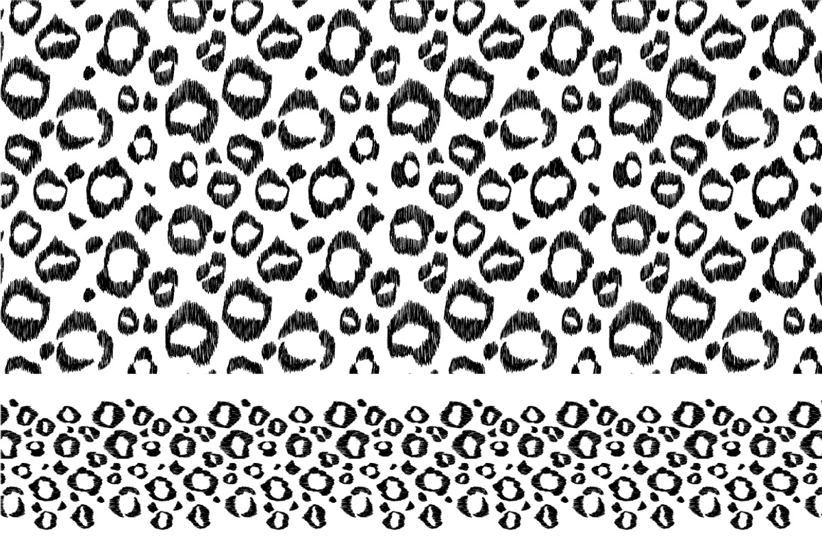 Set of "wild" patterns and borders preview 4