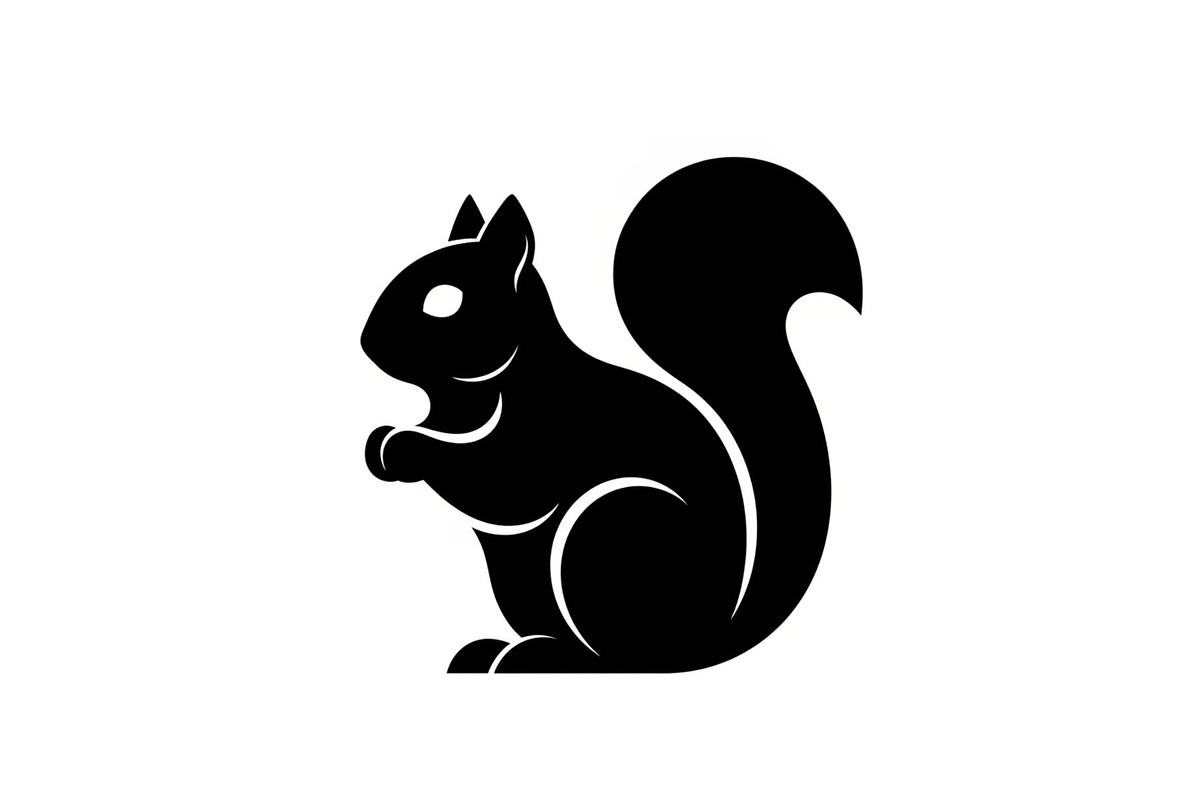 Squirrel Silhouette Vector Bundle, an Illustration by yasushie (Photo 2 of 48)