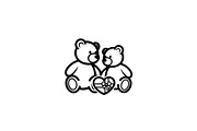 Cute Teddy Bear Love Vector Bundle, an Illustration by Designs_River (Thumbnail 5 of 51)