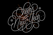 Happy New Year Lettering Graphics, an Illustration by Davihero (Thumbnail 5 of 12)