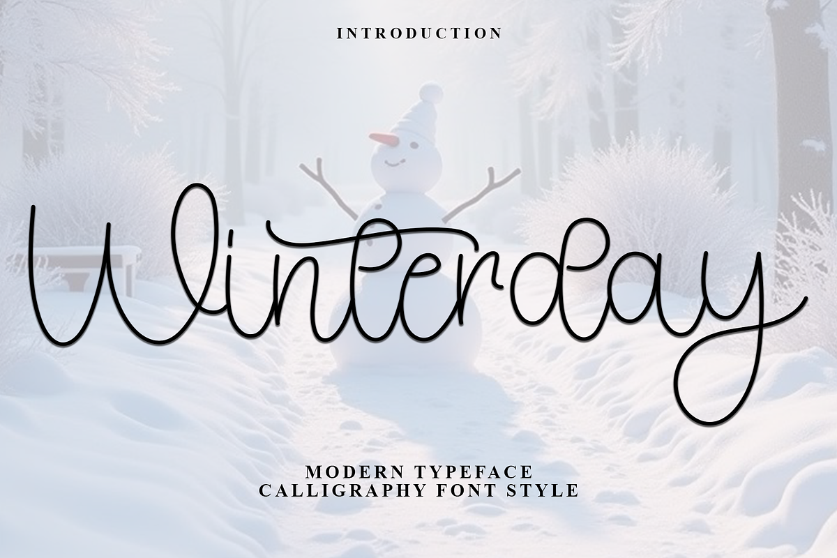 Winterday, a Handwritten Font by FreshTypeINK (Photo 1 of 8)