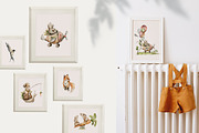 Little woodland Cute baby animals, an Animal Illustration by 60secondsArt (Thumbnail 7 of 13)