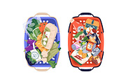 Supermarket baskets full of products, a Food Illustration by Good Studio (Thumbnail 2 of 4)