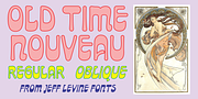 Old Time Nouveau JNL, a Font by Jeff Levine Fonts (Thumbnail 1 of 5)