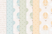 Pastel Hot Air Balloons & Patterns, an Illustration by Amanda Ilkov (Thumbnail 5 of 5)